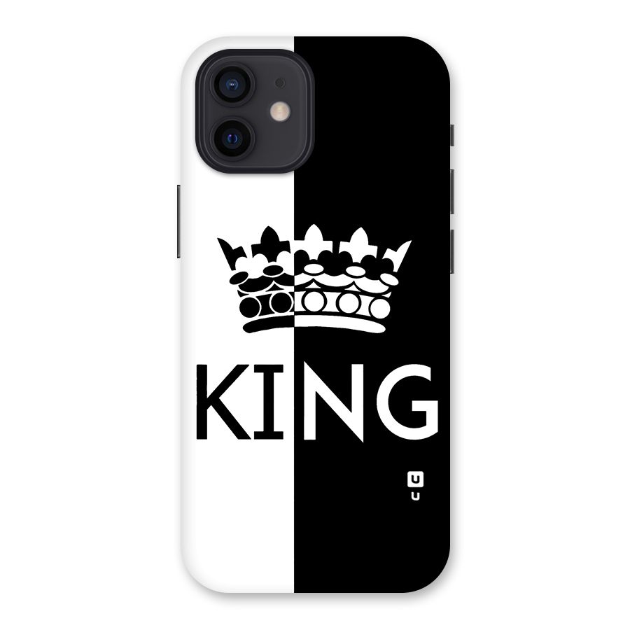 Aesthetic Crown King Back Case for iPhone 12