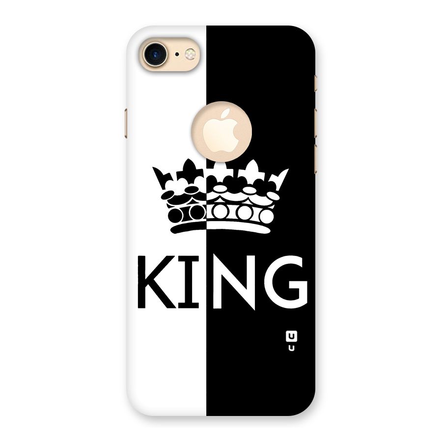 Aesthetic Crown King Back Case for iPhone 7 Logo Cut