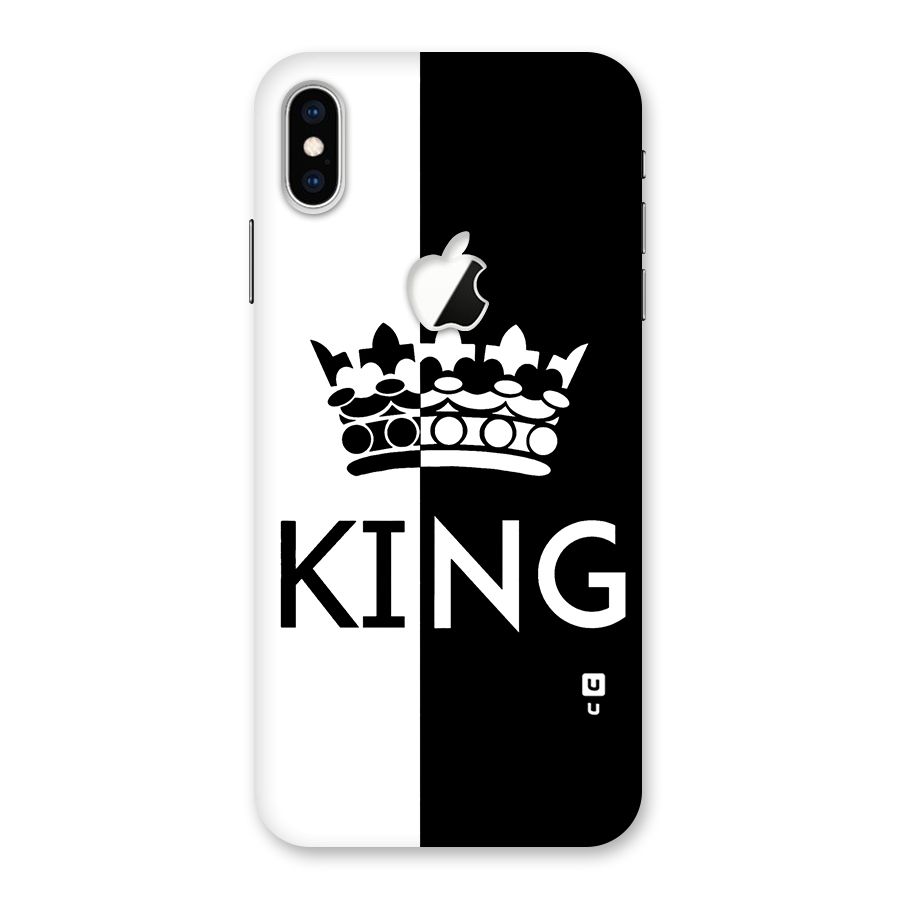 Aesthetic Crown King Back Case for iPhone XS Max Apple Cut