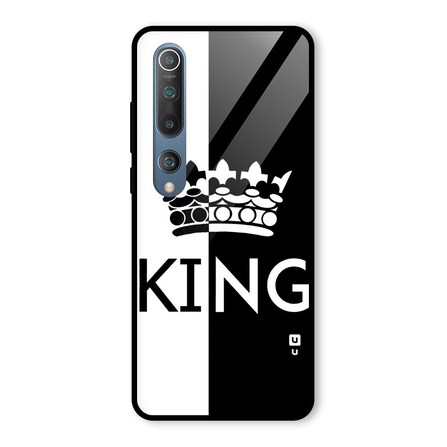 Aesthetic Crown King Glass Back Case for Mi 10