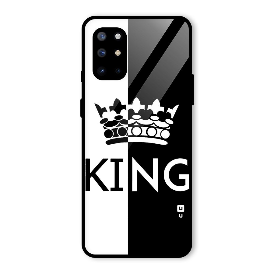 Aesthetic Crown King Glass Back Case for OnePlus 8T