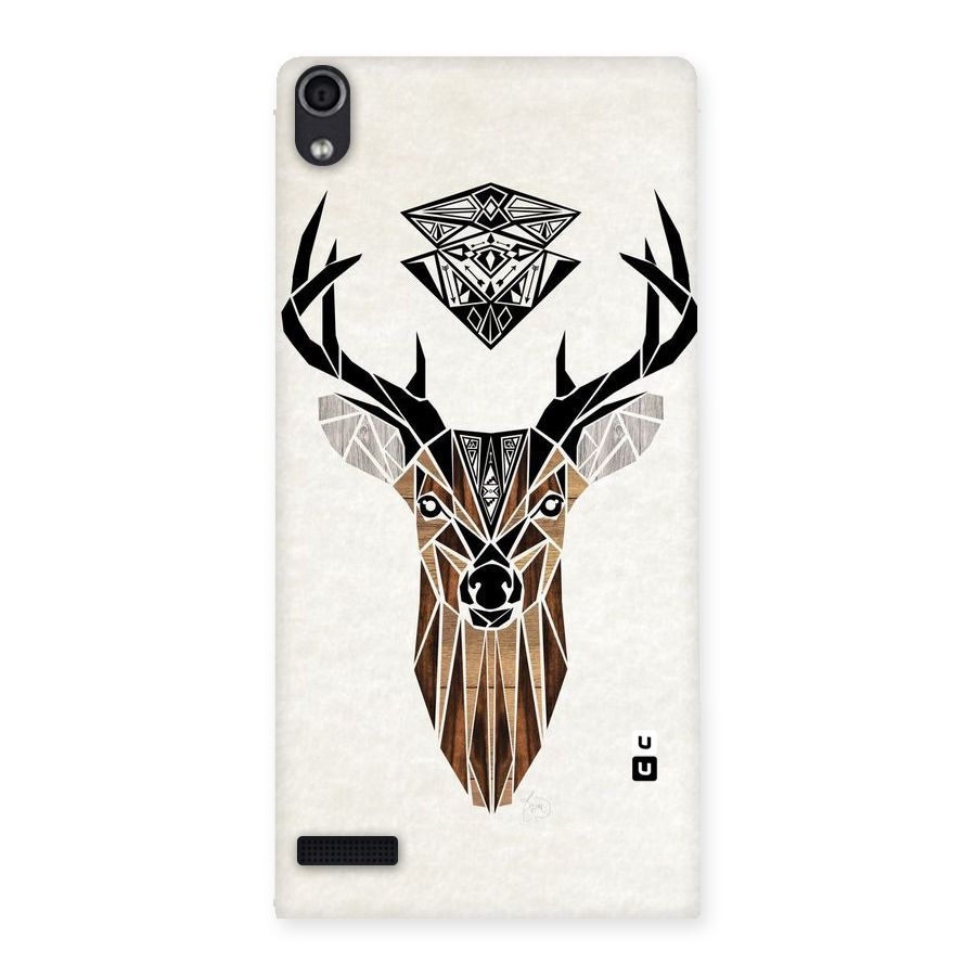 Aesthetic Deer Design Back Case for Ascend P6
