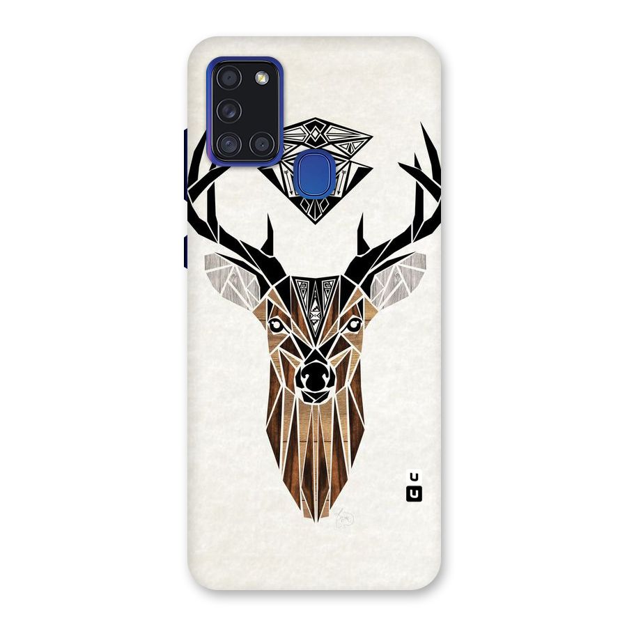 Aesthetic Deer Design Back Case for Galaxy A21s