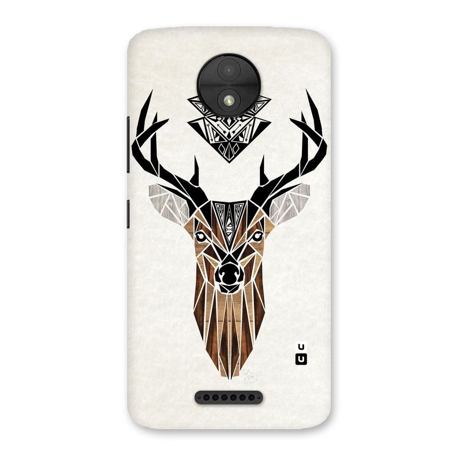 Aesthetic Deer Design Back Case for Moto C