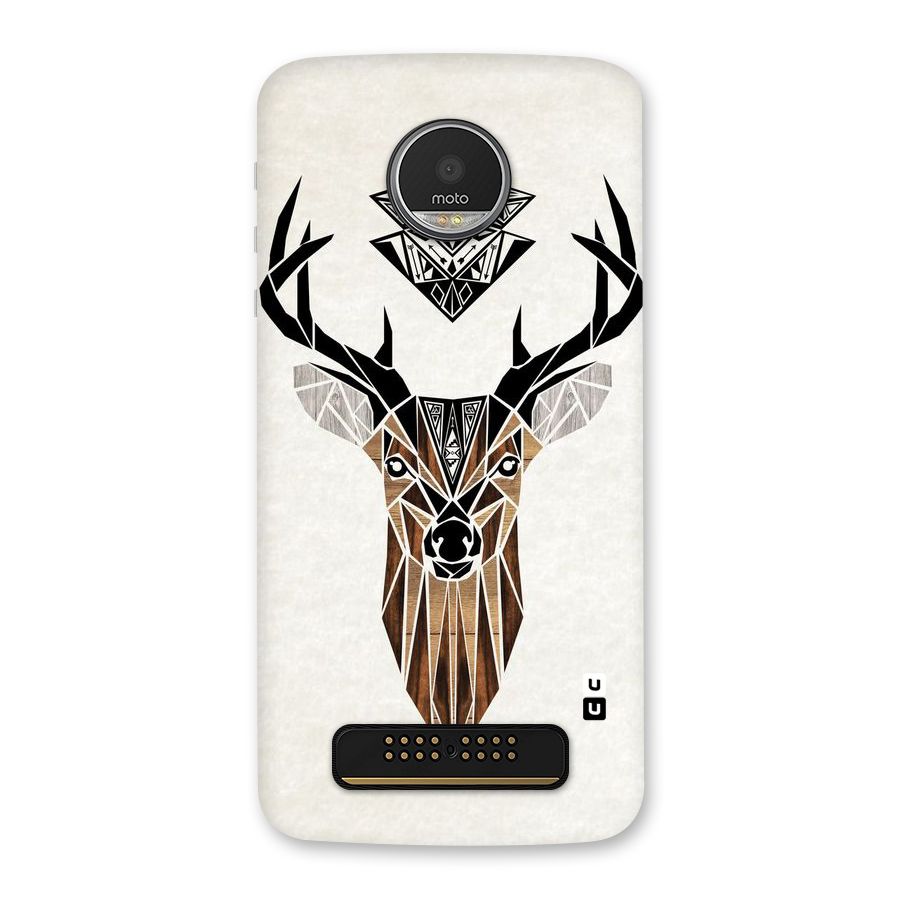 Aesthetic Deer Design Back Case for Moto Z Play