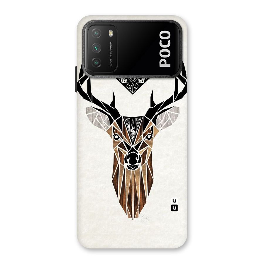 Aesthetic Deer Design Back Case for Poco M3