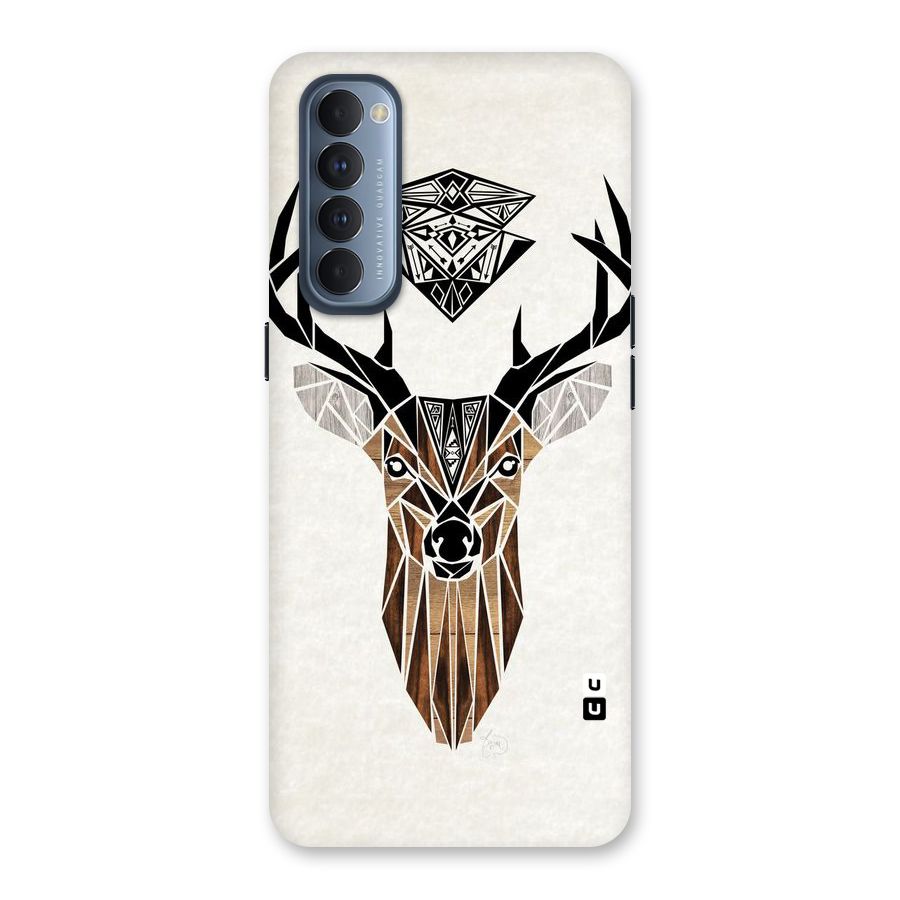 Aesthetic Deer Design Back Case for Reno4 Pro