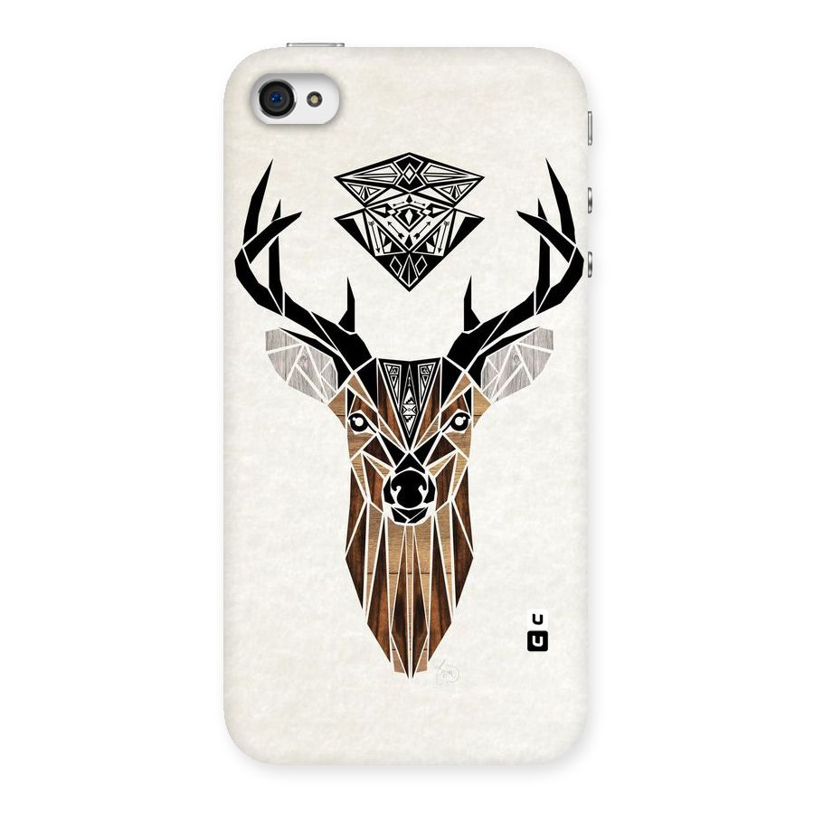 Aesthetic Deer Design Back Case for iPhone 4 4s