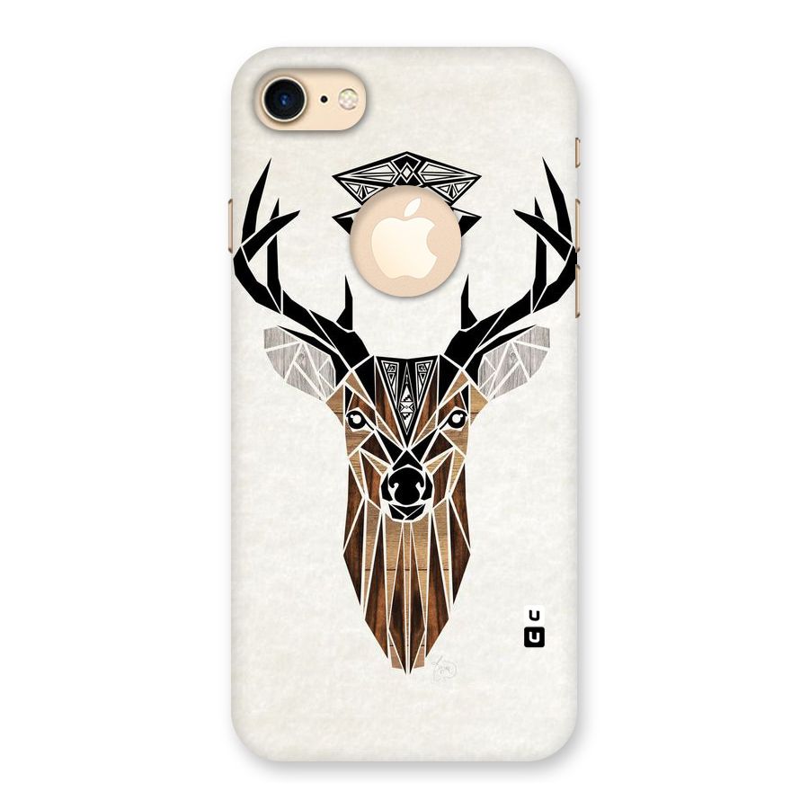 Aesthetic Deer Design Back Case for iPhone 7 Logo Cut