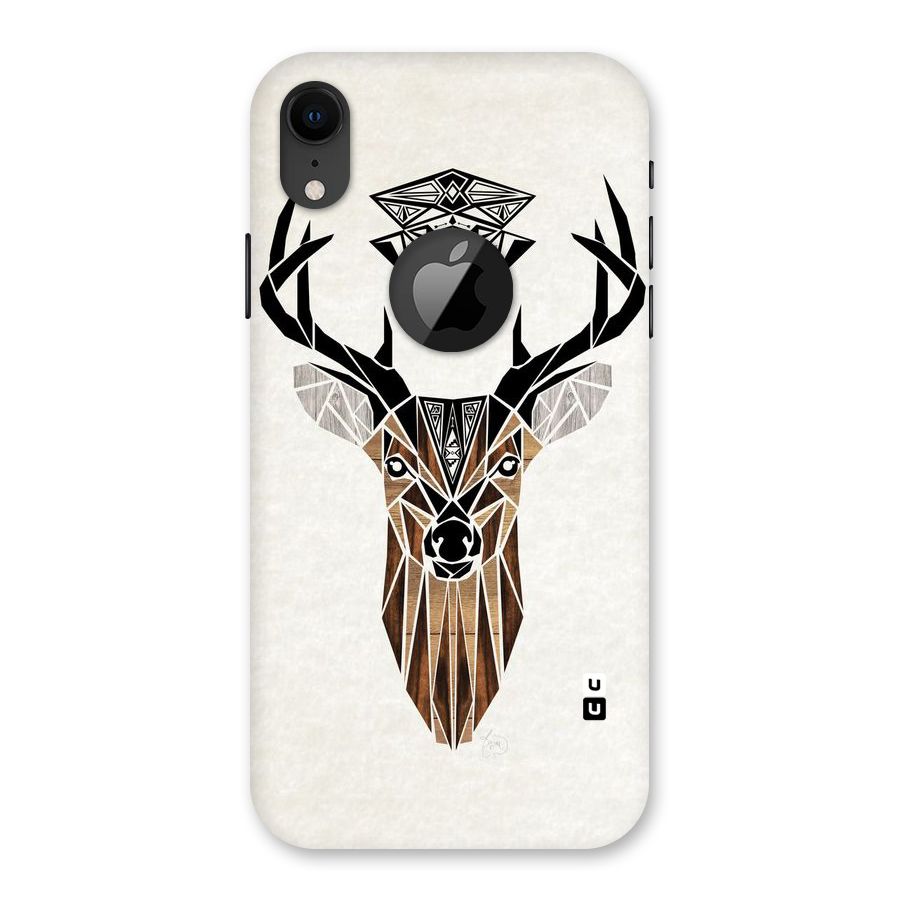 Aesthetic Deer Design Back Case for iPhone XR Logo Cut