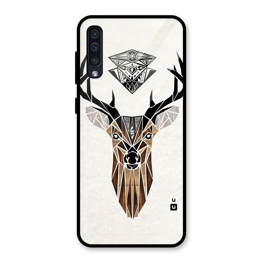 Aesthetic Deer Design Glass Back Case for Galaxy A50