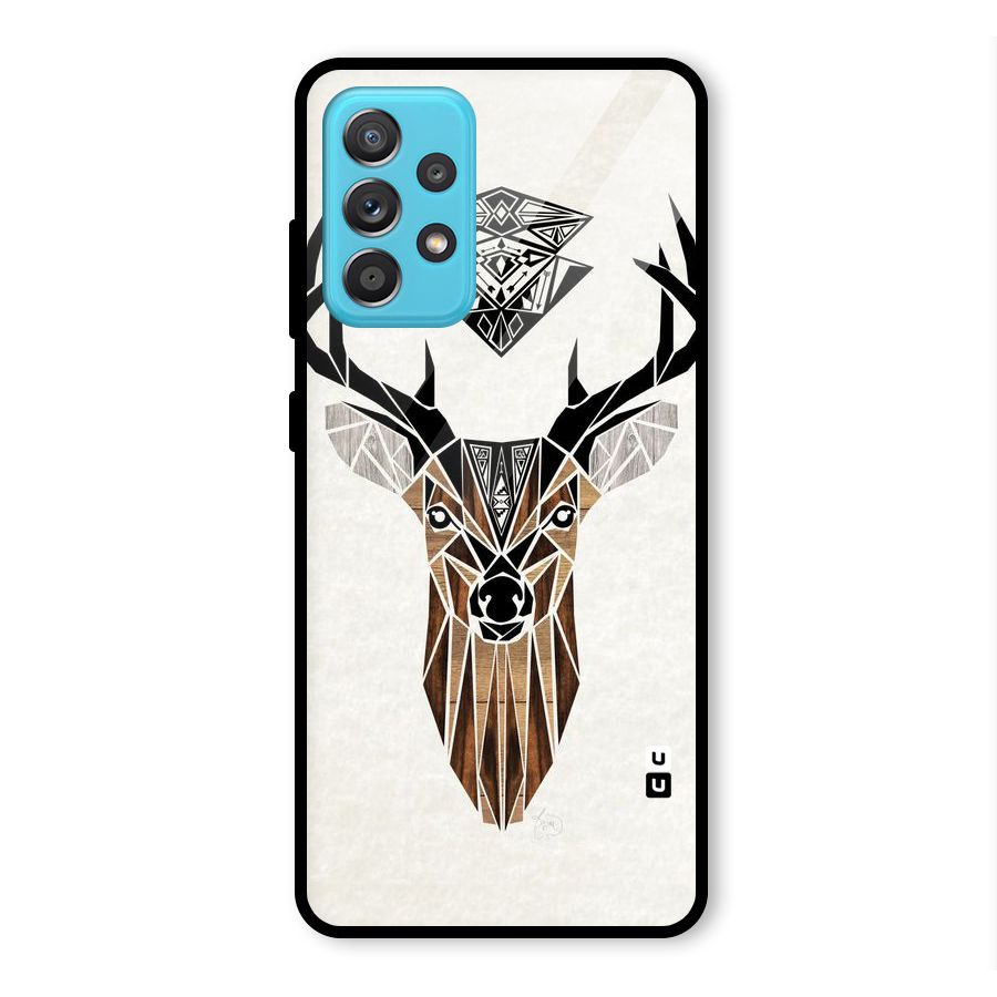 Aesthetic Deer Design Glass Back Case for Galaxy A52