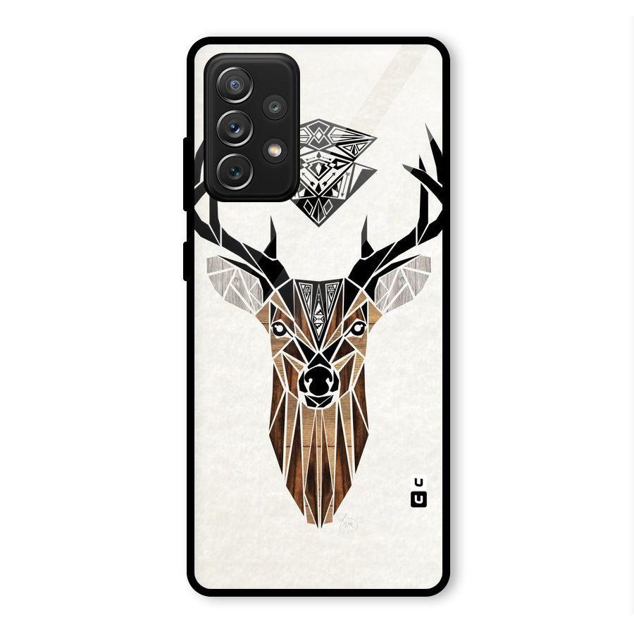 Aesthetic Deer Design Glass Back Case for Galaxy A72