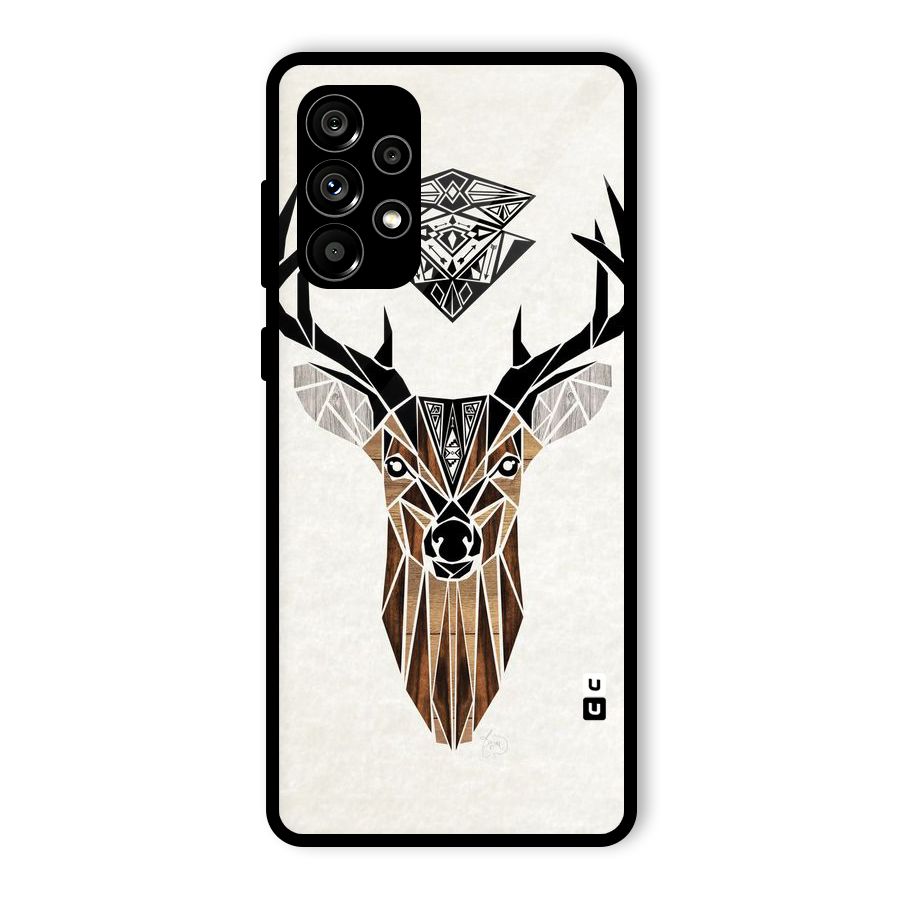 Aesthetic Deer Design Glass Back Case for Galaxy A73 5G