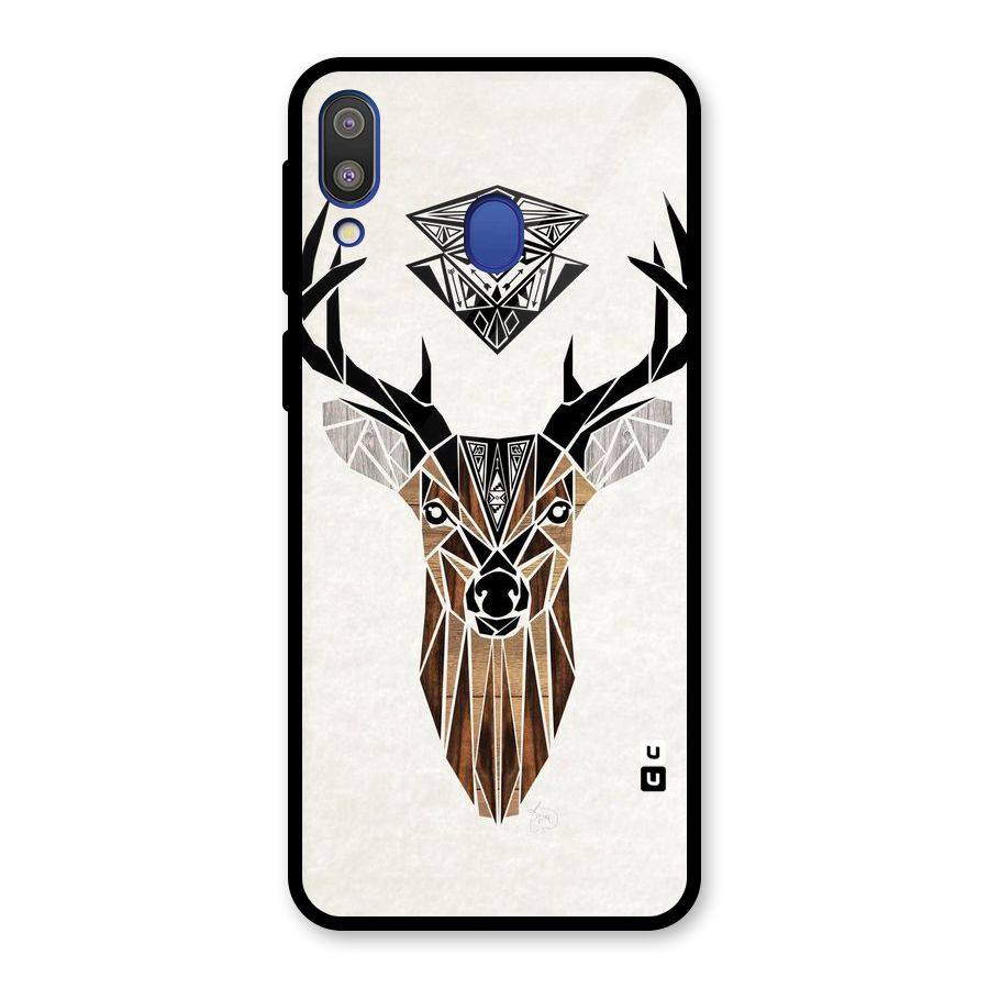 Aesthetic Deer Design Glass Back Case for Galaxy M20