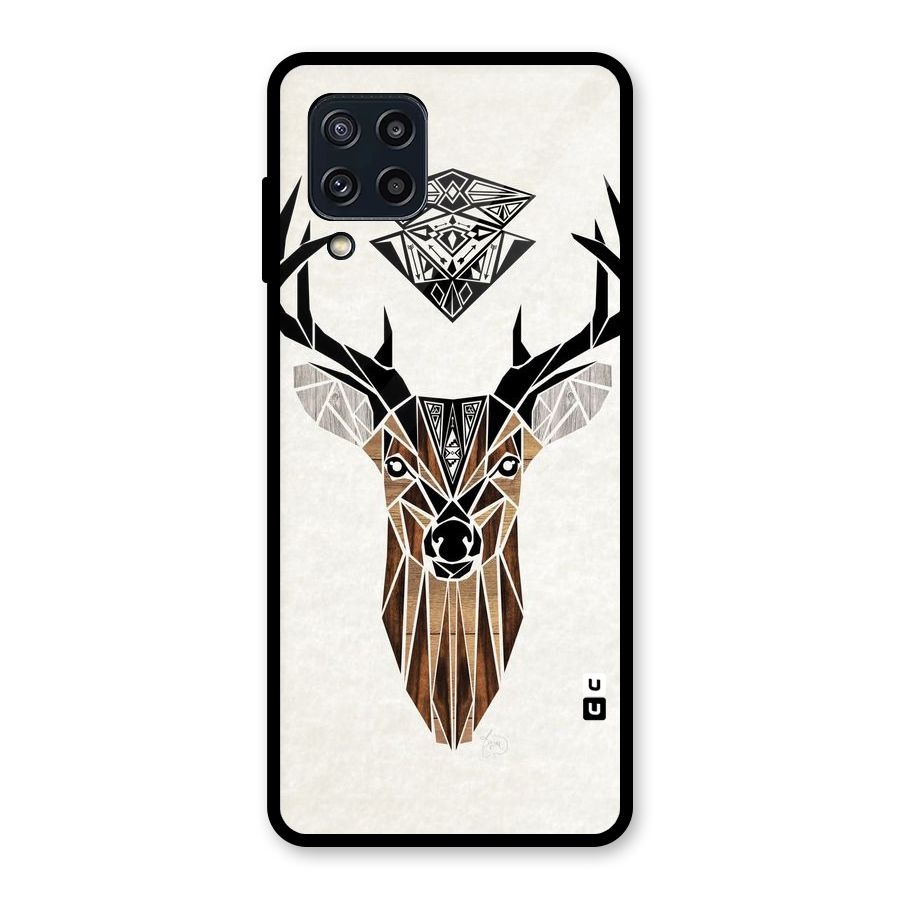 Aesthetic Deer Design Glass Back Case for Galaxy M32