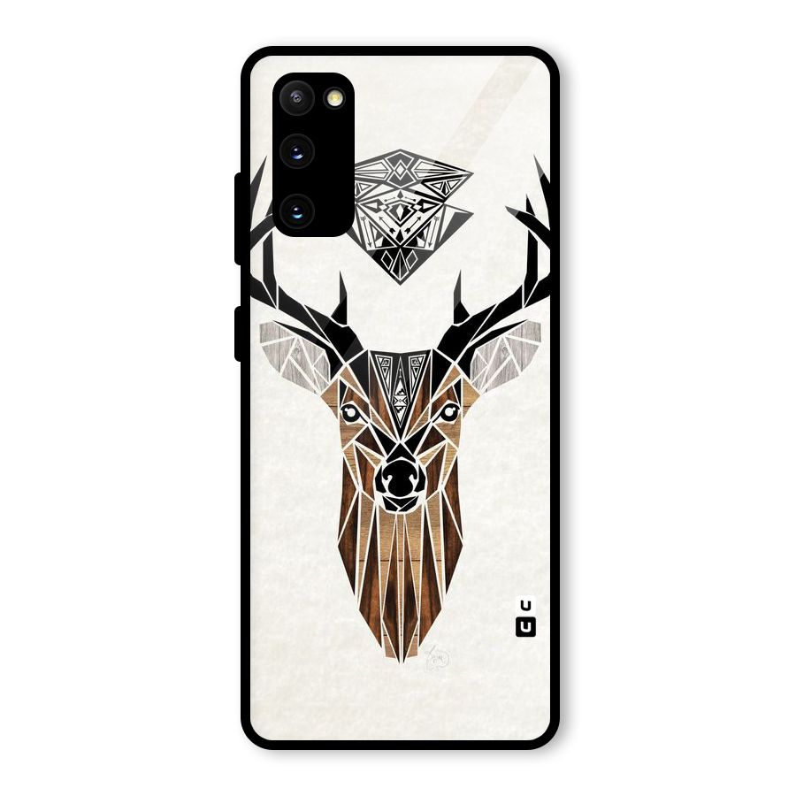 Aesthetic Deer Design Glass Back Case for Galaxy S20 FE