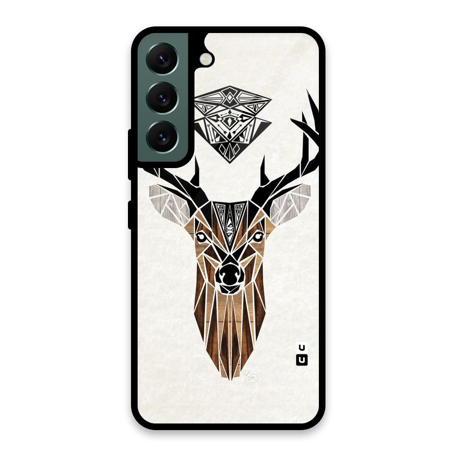 Aesthetic Deer Design Glass Back Case for Galaxy S22 5G