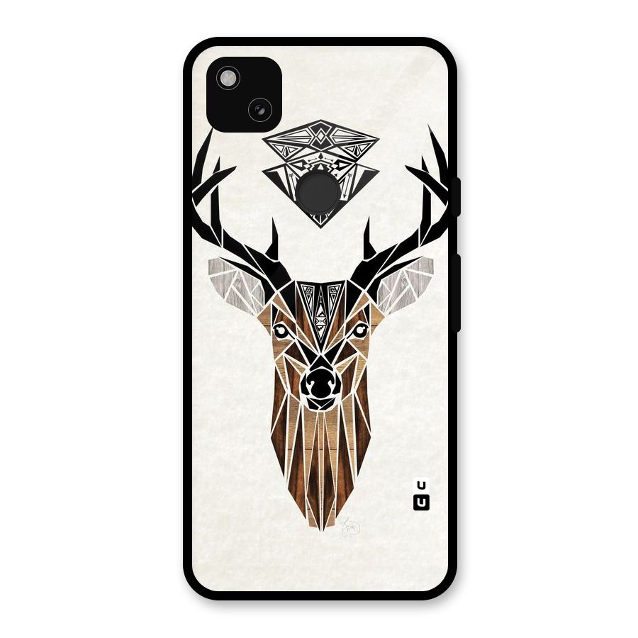 Aesthetic Deer Design Glass Back Case for Google Pixel 4a