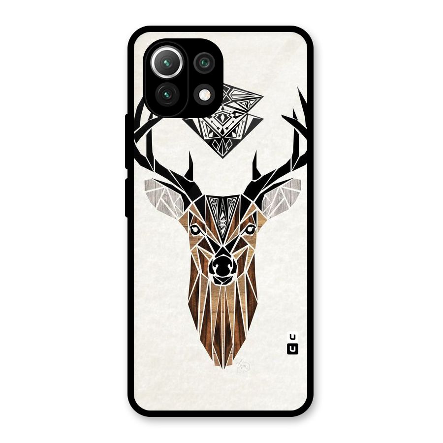 Aesthetic Deer Design Glass Back Case for Mi 11 Lite