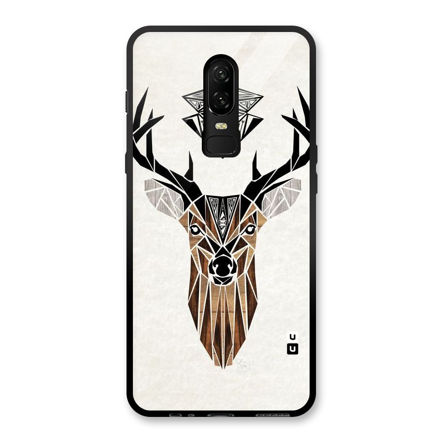 Aesthetic Deer Design Glass Back Case for OnePlus 6