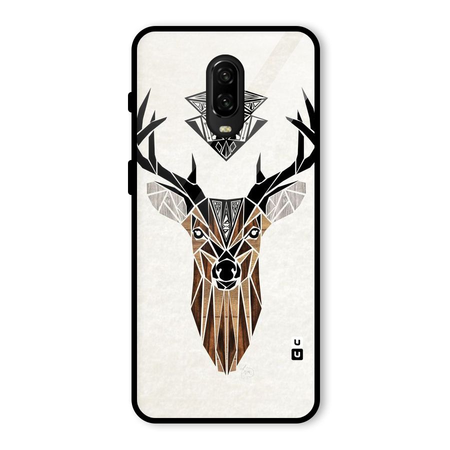 Aesthetic Deer Design Glass Back Case for OnePlus 6T