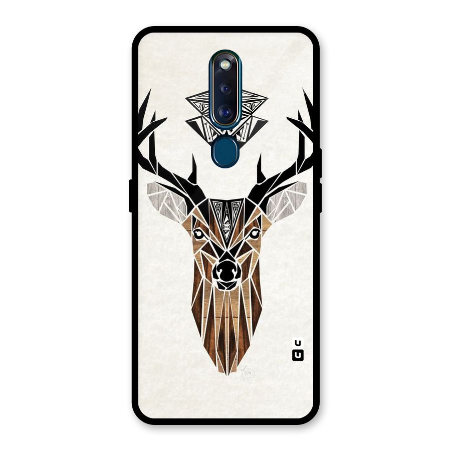 Aesthetic Deer Design Glass Back Case for Oppo F11 Pro