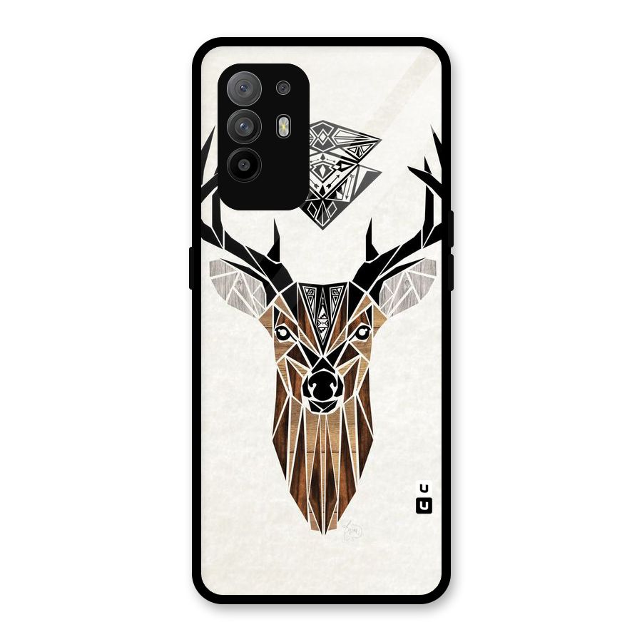 Aesthetic Deer Design Glass Back Case for Oppo F19 Pro Plus 5G