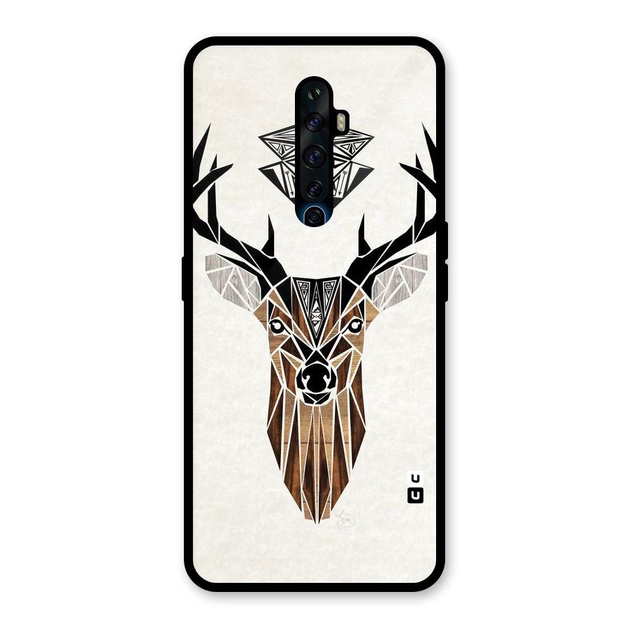 Aesthetic Deer Design Glass Back Case for Oppo Reno2 Z