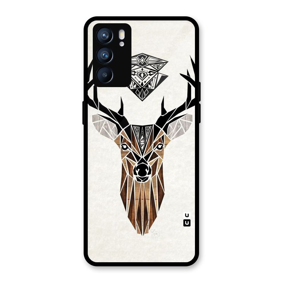Aesthetic Deer Design Glass Back Case for Oppo Reno6 5G