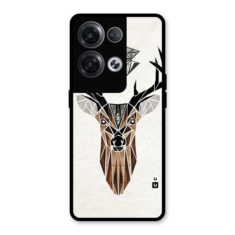 Aesthetic Deer Design Glass Back Case for Oppo Reno8 Pro 5G