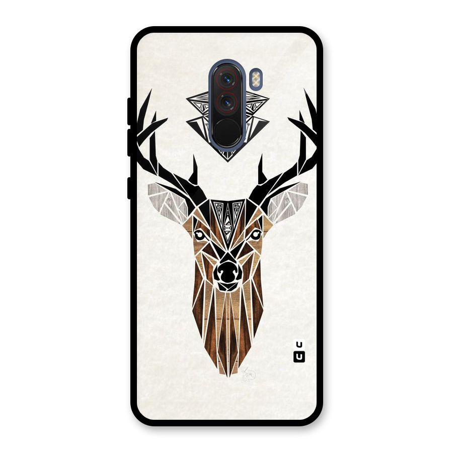 Aesthetic Deer Design Glass Back Case for Poco F1