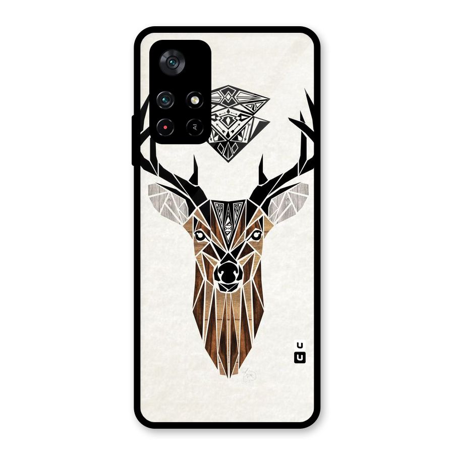 Aesthetic Deer Design Glass Back Case for Poco M4 Pro 5G