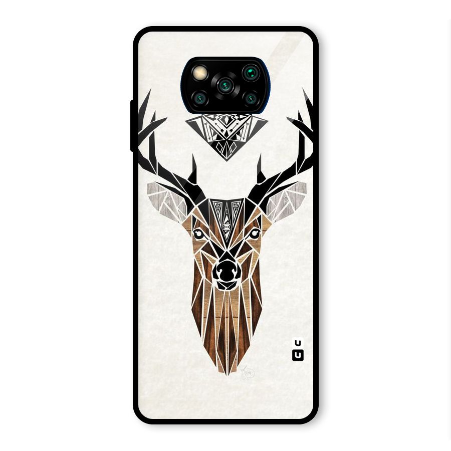 Aesthetic Deer Design Glass Back Case for Poco X3 Pro
