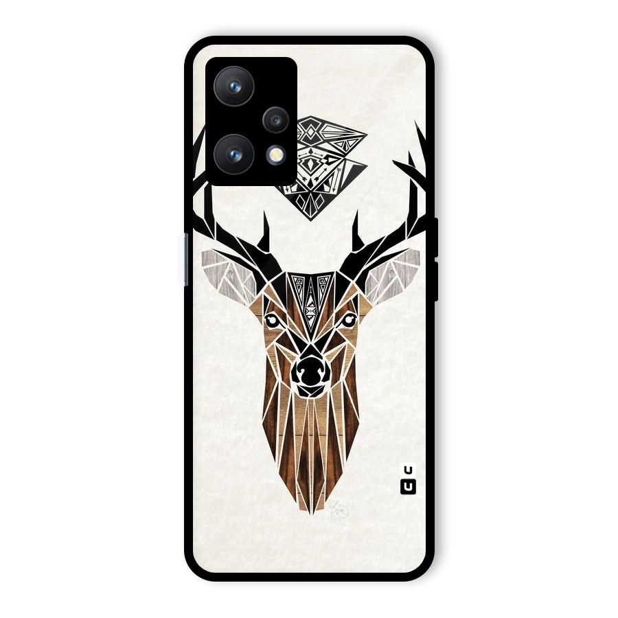 Aesthetic Deer Design Glass Back Case for Realme 9 Pro 5G