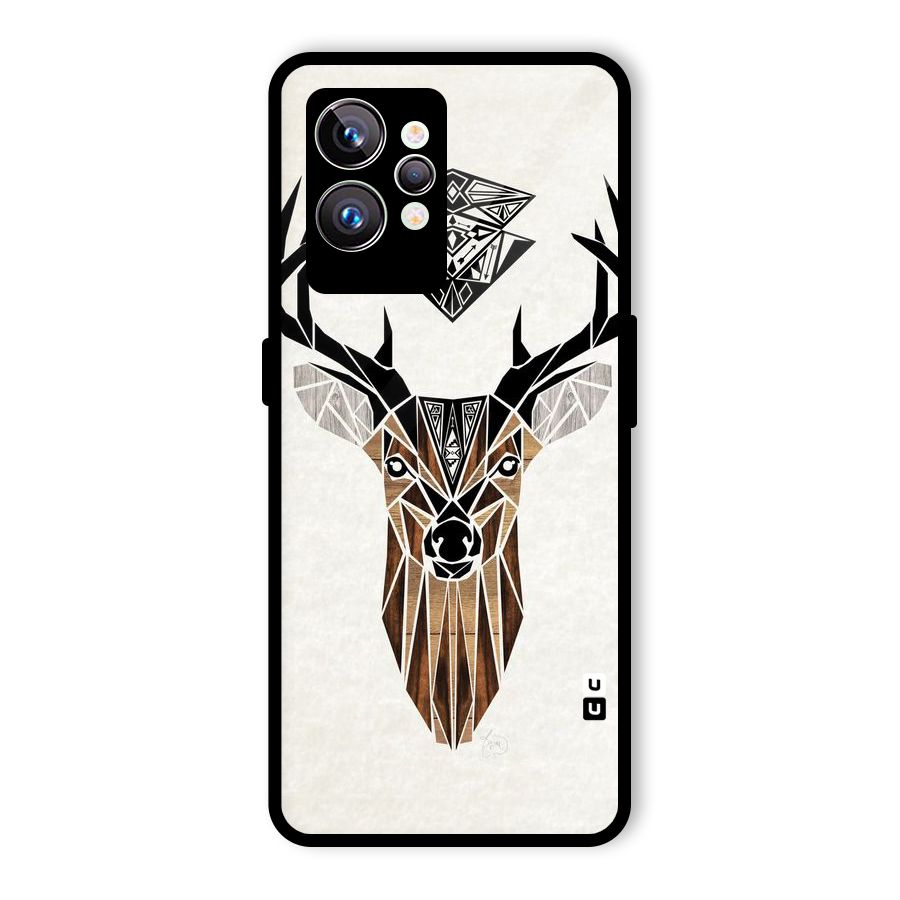 Aesthetic Deer Design Glass Back Case for Realme GT2 Pro