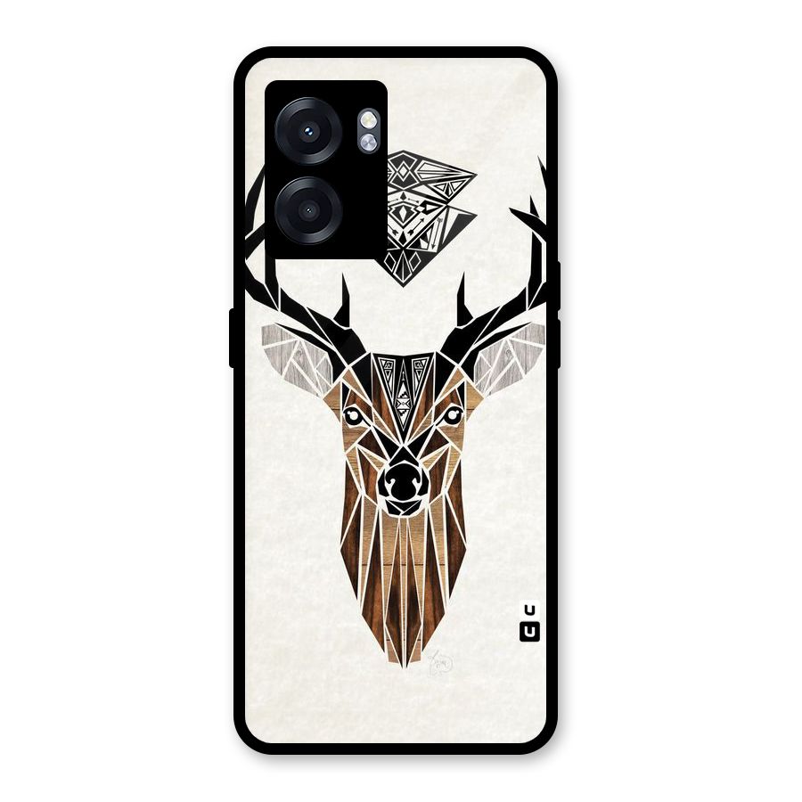 Aesthetic Deer Design Glass Back Case for Realme Narzo 50 5G