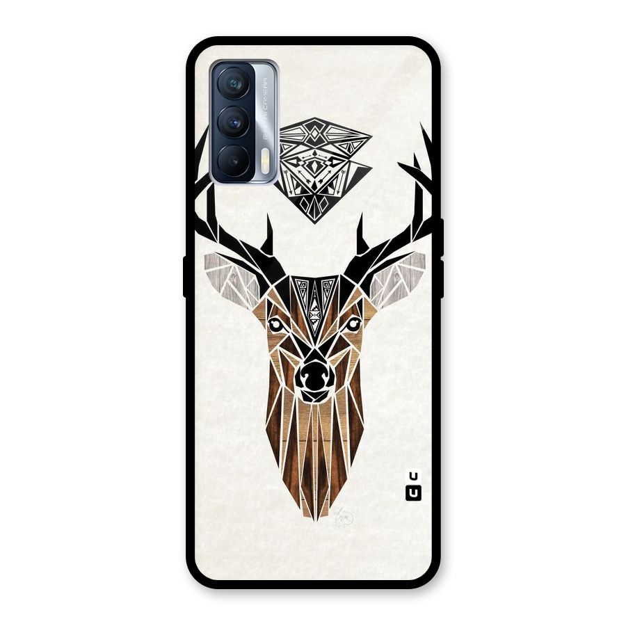 Aesthetic Deer Design Glass Back Case for Realme X7