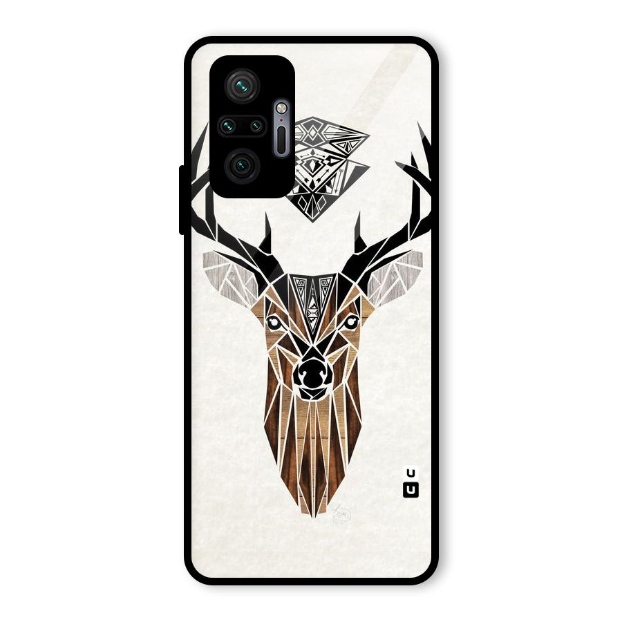 Aesthetic Deer Design Glass Back Case for Redmi Note 10 Pro