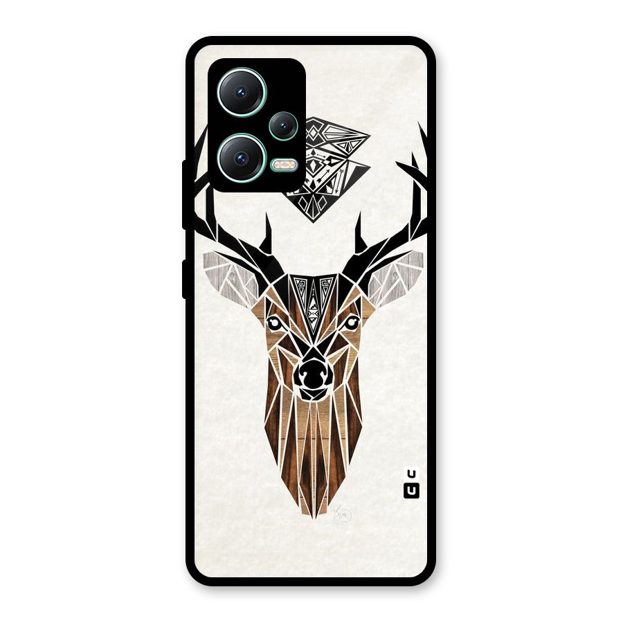 Aesthetic Deer Design Glass Back Case for Redmi Note 12 5G