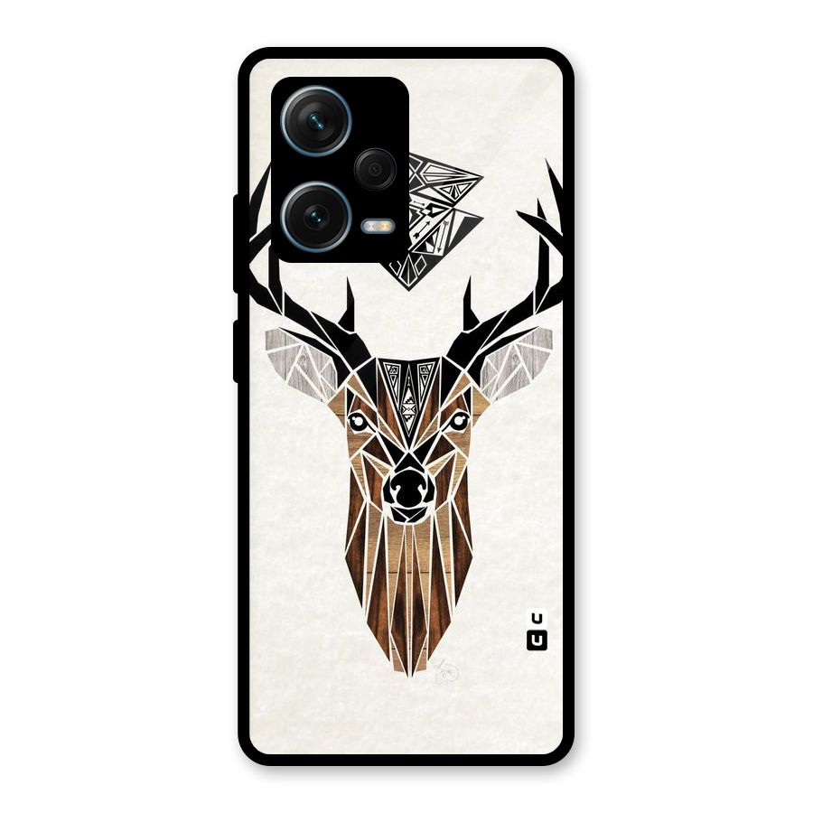 Aesthetic Deer Design Glass Back Case for Redmi Note 12 Pro Plus 5G