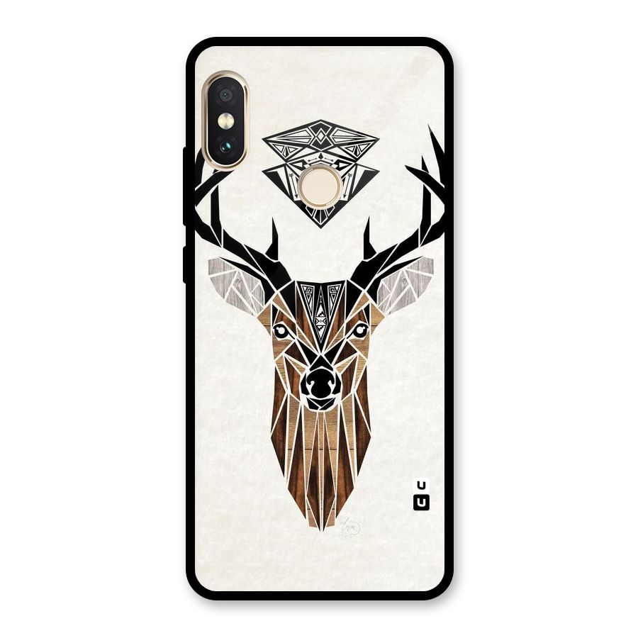 Aesthetic Deer Design Glass Back Case for Redmi Note 5 Pro