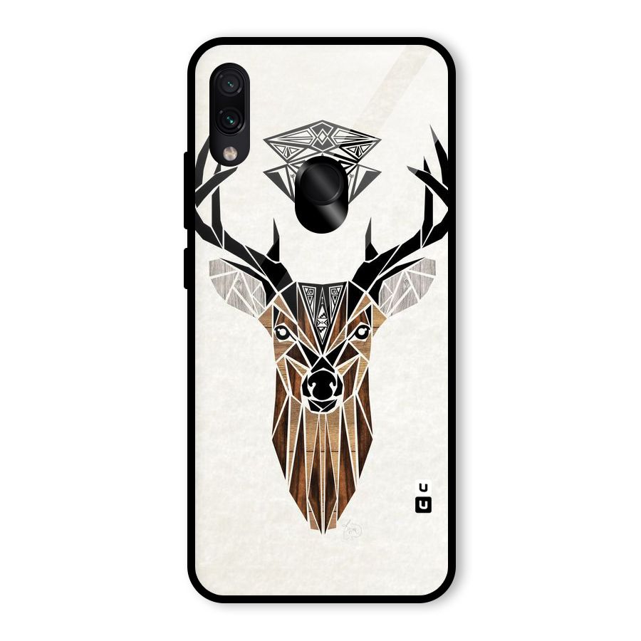 Aesthetic Deer Design Glass Back Case for Redmi Note 7S