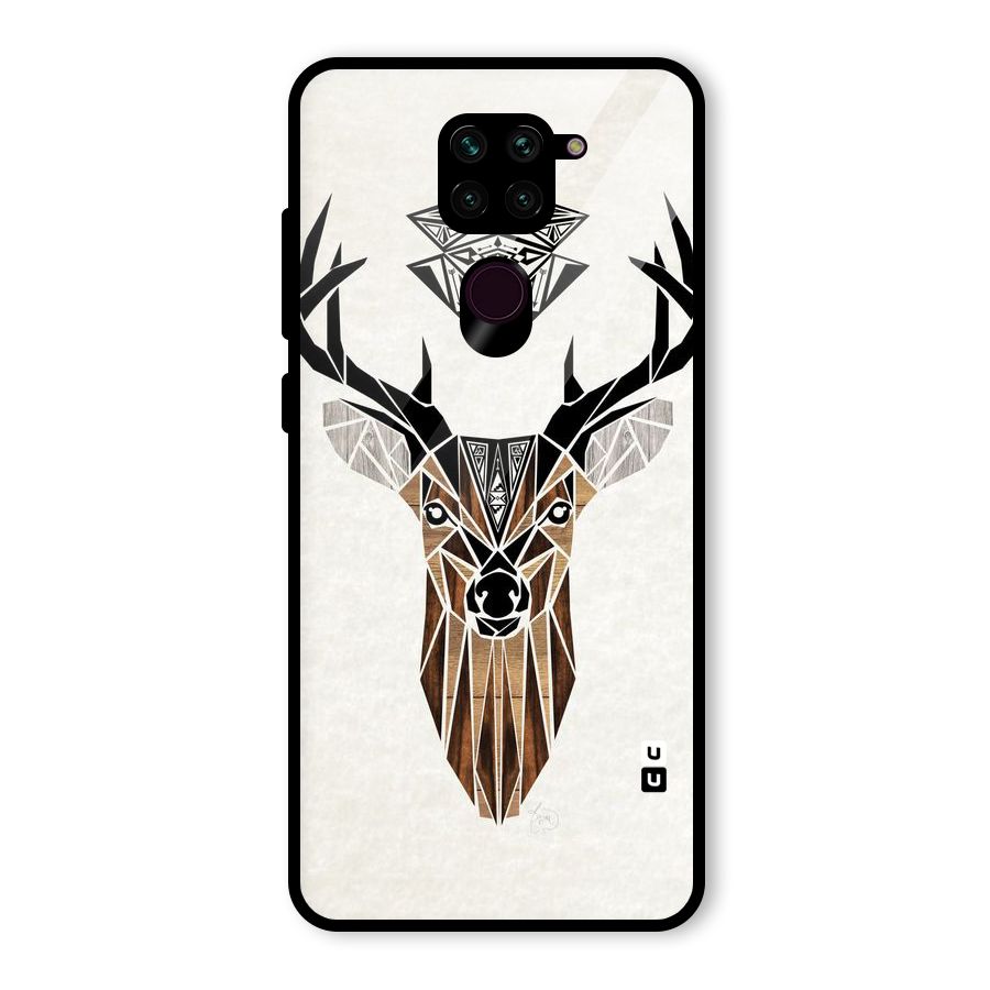 Aesthetic Deer Design Glass Back Case for Redmi Note 9