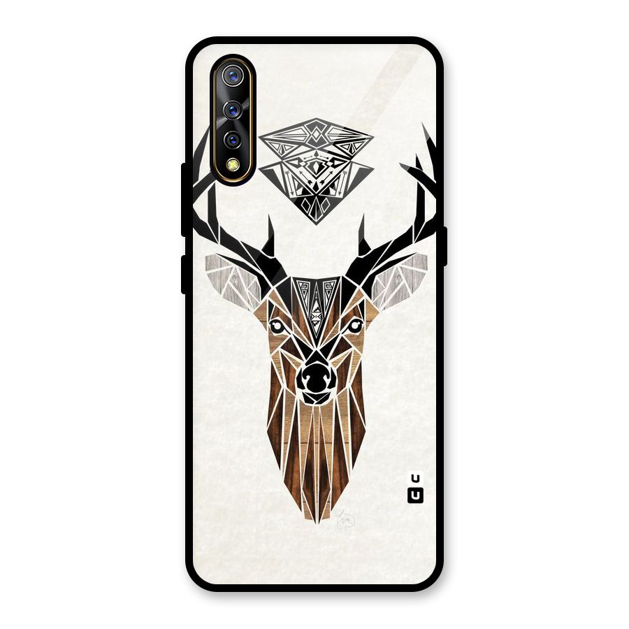 Aesthetic Deer Design Glass Back Case for Vivo S1