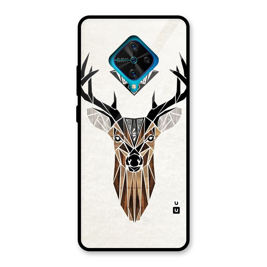 Aesthetic Deer Design Glass Back Case for Vivo S1 Pro