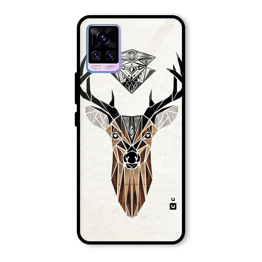 Aesthetic Deer Design Glass Back Case for Vivo V20 Pro