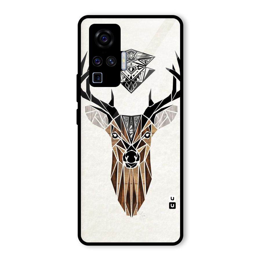 Aesthetic Deer Design Glass Back Case for Vivo X50 Pro