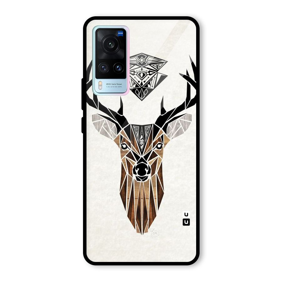 Aesthetic Deer Design Glass Back Case for Vivo X60