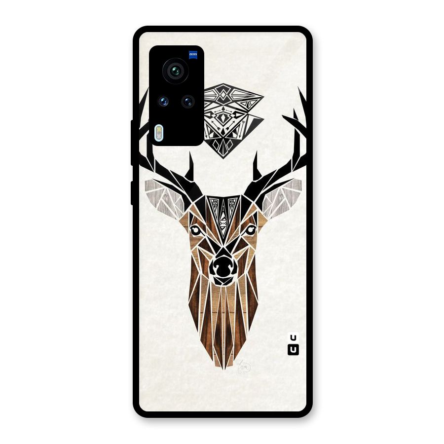 Aesthetic Deer Design Glass Back Case for Vivo X60 Pro